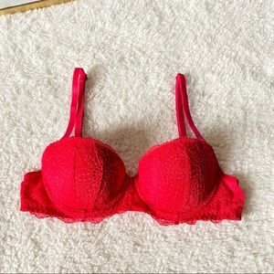 VS PINK date strappy logo push-up bra
